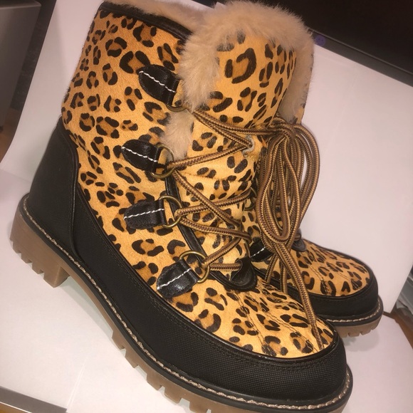 MÍA MISHA -L Womens Boot Size 7M US Leopard Block Heel NEW - Picture 2 of 9